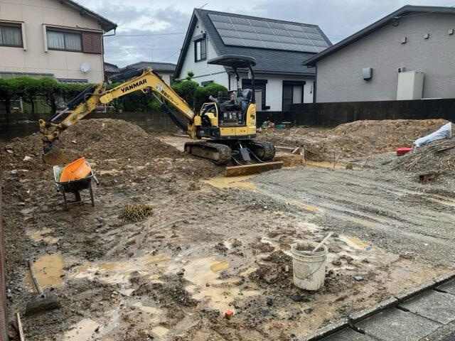糟屋郡篠栗町和田４丁目の新築一戸建の駐車場|現地写真 