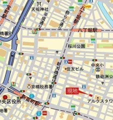 【地図】 | パークキューブ銀座イースト
