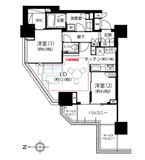 【間取り】 | Brillia Tower 池袋 West