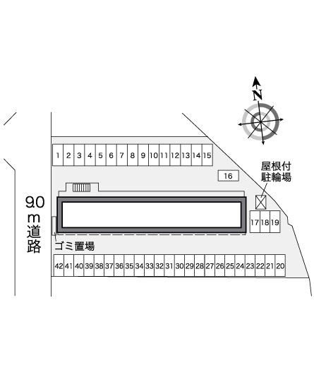 レオパレスグランコートの区画図|新潟　柏崎　家具　家電　社宅　マンスリー