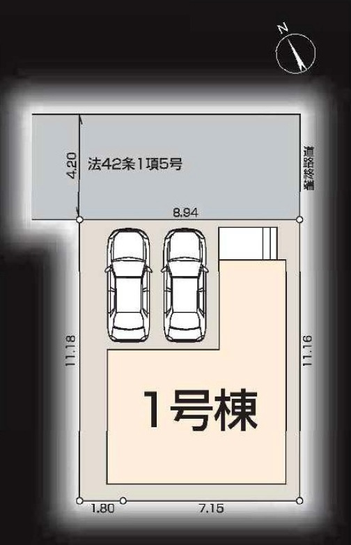 狭山市南入曽・全1棟　新築一戸建　～LDK17.2帖～の区画図|整形地・土地面積100.13平米（約30.28坪）