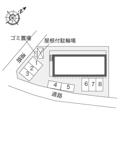 レオパレスふじしろの区画図