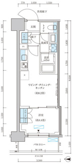 【間取り】 | パークアクシス池袋イースト