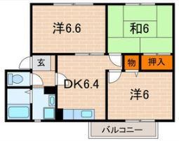 パセオKANEHIROの間取り