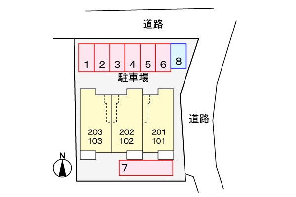 エンゼルハウス大善の区画図
