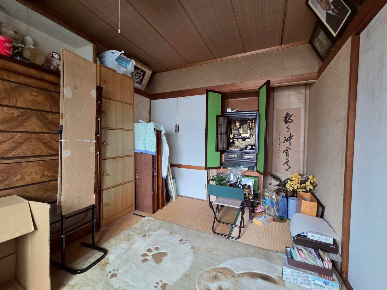 鶴ヶ岱1丁目　中古住宅の和室|1階　和室6帖