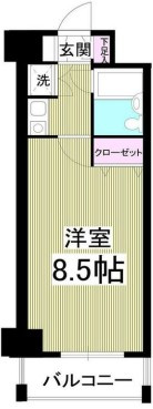 千葉市中央区祐光２丁目の賃貸マンションの間取り