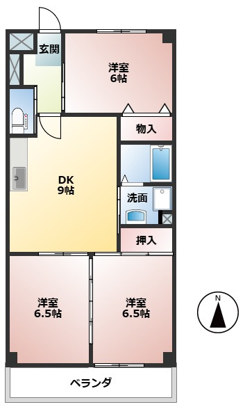 アーバンコア禾森の間取り