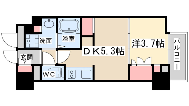 【間取り】 | CREA　TIF堂島