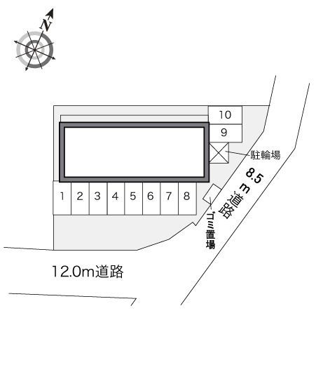 レオパレスシチエイの区画図|新潟　柏崎　家具　家電　社宅　マンスリー