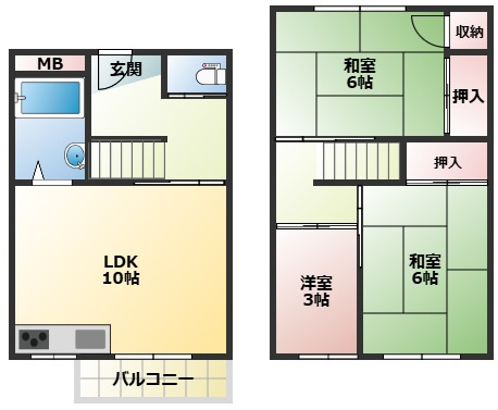 【間取り】 | 松が丘住宅9号棟