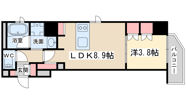 【間取り】 | CREA　TIF堂島