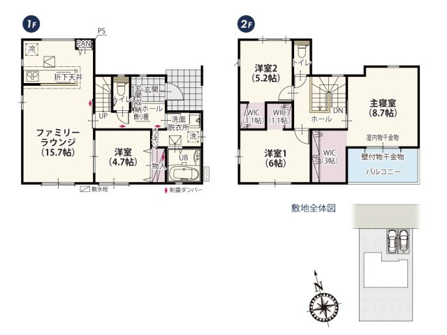 【間取り】 | ストレートリビングは開放感があり、空間に広がりを感じさせます。隣接した洋室は、フリースぺースとしてお使いいただけます。