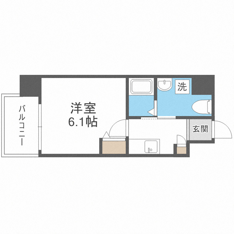 大阪市東淀川区小松１丁目の賃貸マンションの間取り