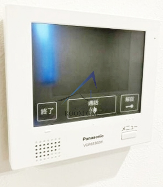 ルミエール本町のセキュリティ|モニター付きインターホンです。