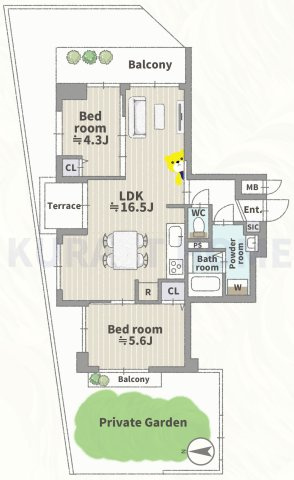 ライトコート嵯峨　1階