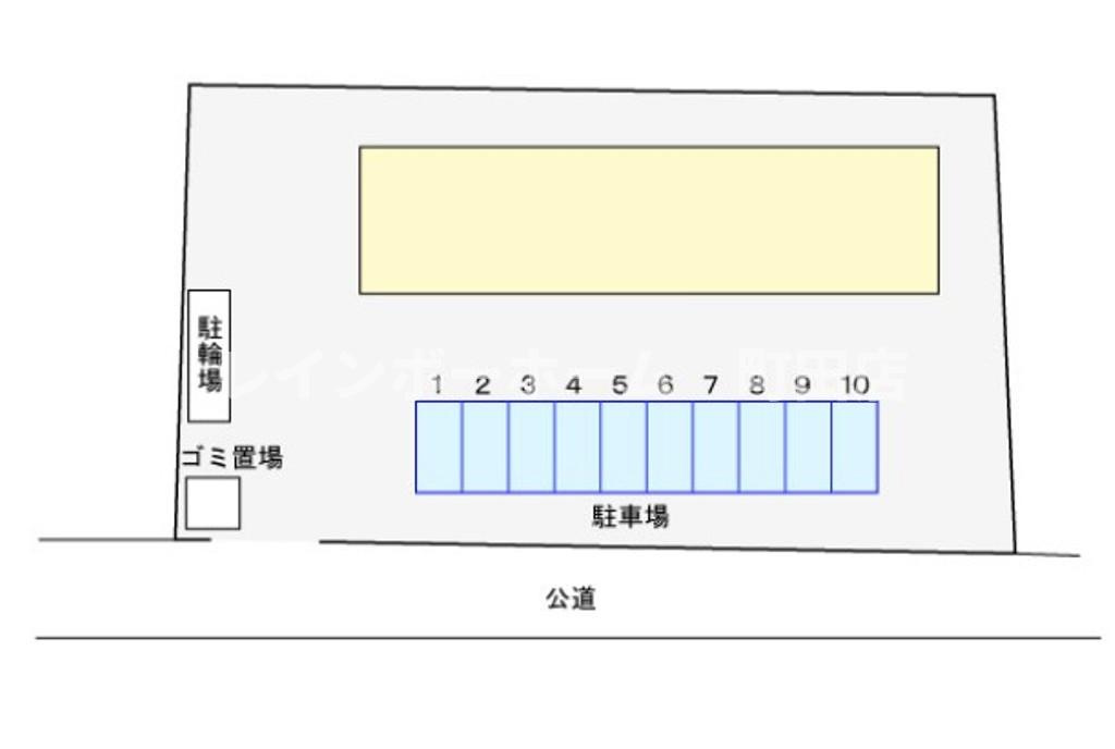 カームヒルズＫ※初期費用分割あと払いサービス利用可能物件の区画図