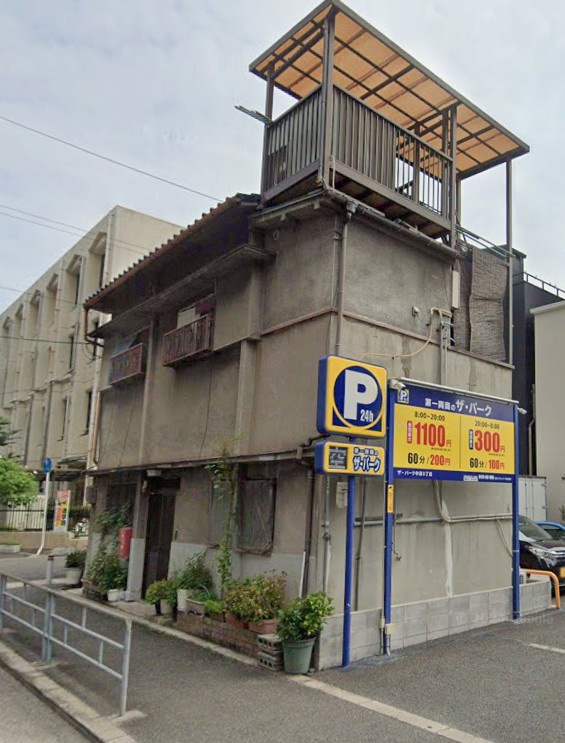 北区中津　売土地の前面道路含む現地写真