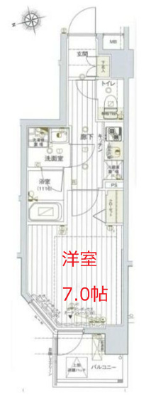【間取り】 | ヴァレッシア蒲田シティ