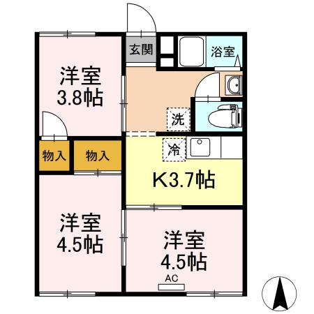 サカイコーポの間取り
