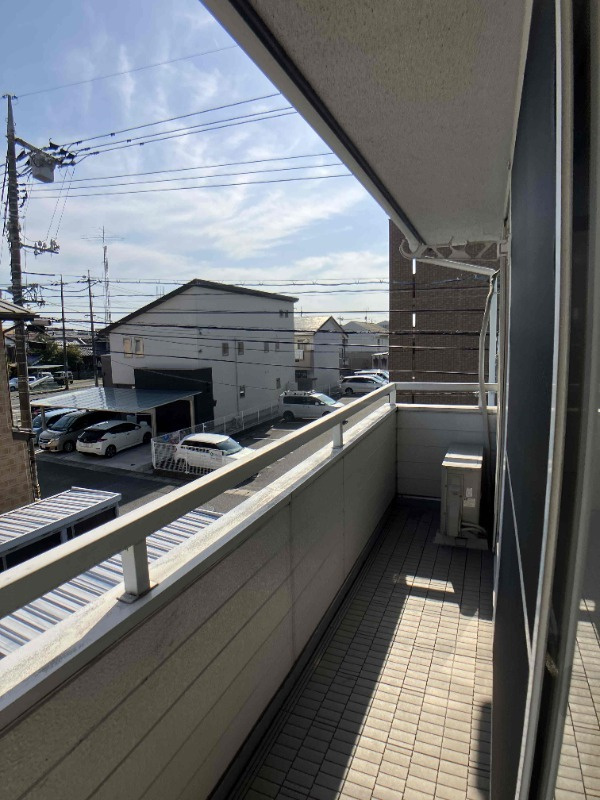 コスモハイツのバルコニー