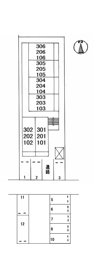 ハッピーハイツ今の駐車場