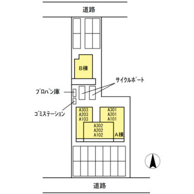 【区画図】 | アスターエイト　A棟