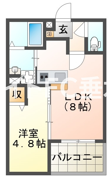 メゾンソレイユの間取り