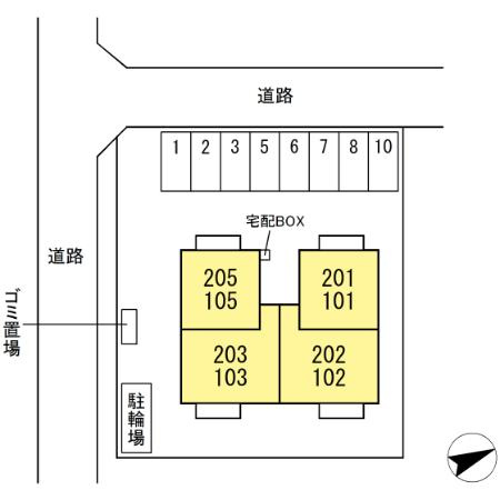 グランドソレーユの区画図