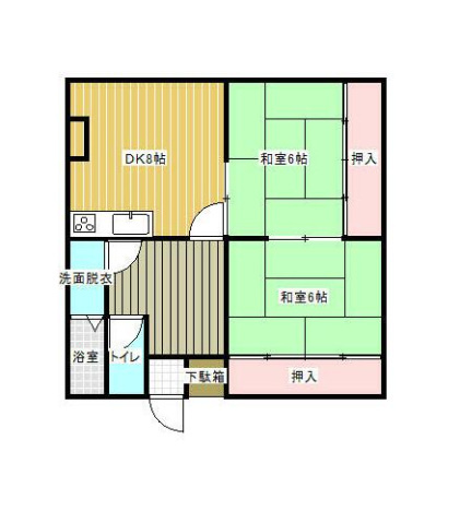 A-21平和町ビル.Iの間取り