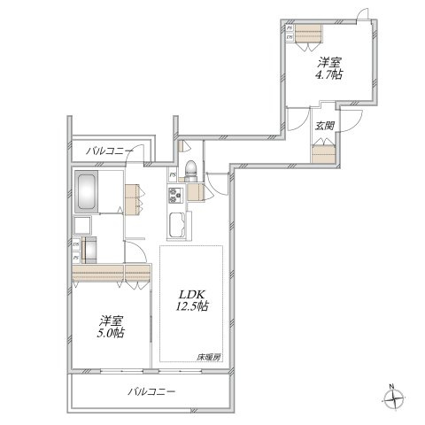 クレ　ド　ボヌールの間取り|耐震耐熱に優れた旭化成ZEHヘーベルメゾン