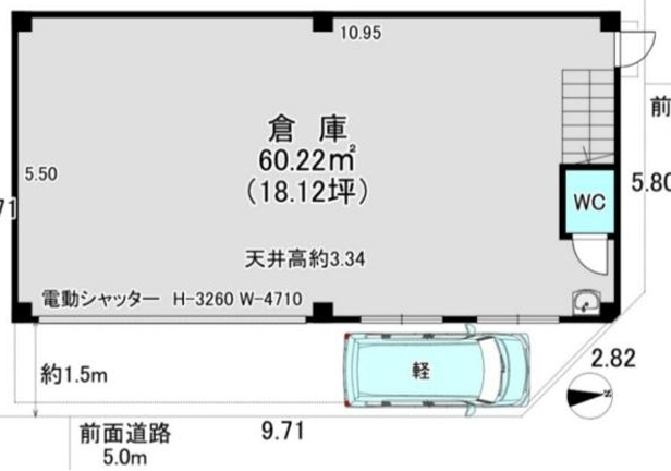 金田町２丁目倉庫の間取り
