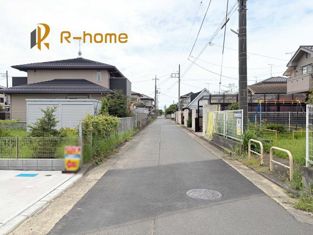 水戸市酒門町16期　新築戸建て　1号棟の前面道路含む現地写真|周辺環境も併せて案内致します♪
ぜひ現地へお越しください♪