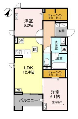 【間取り】 | ラ・グリシーヌ・レーブ（D-room）