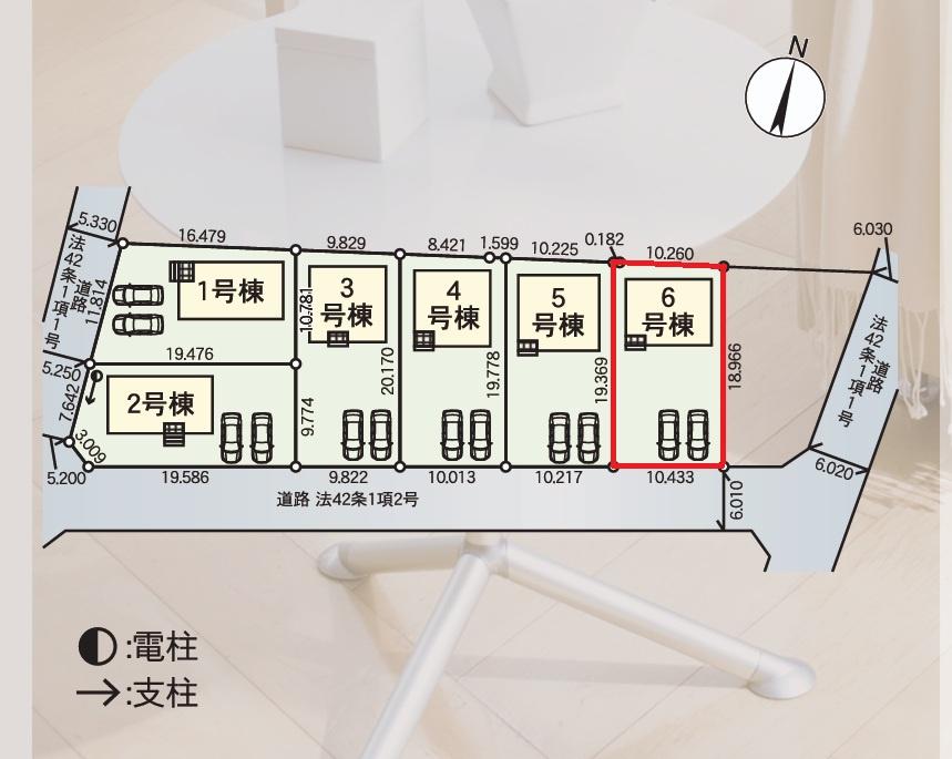 Cradlegarden　 茨城町前田　第6　6の前面道路含む現地写真|南側道路で日当たり良好、並列駐車可能で車庫入れラクラクです。気になる他の物件と合わせての現地ご案内も可能です。HPから、またお電話でも、お気軽にお問い合わせください。


