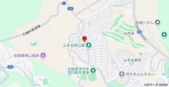 山手台6丁目貸家の地図