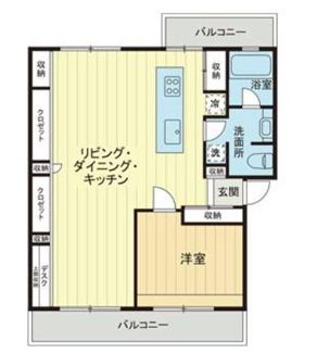 【間取り】 | 若木住宅　３号棟 | 間取りです。