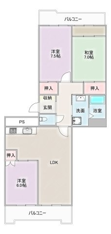 エスポア滝子の間取り
