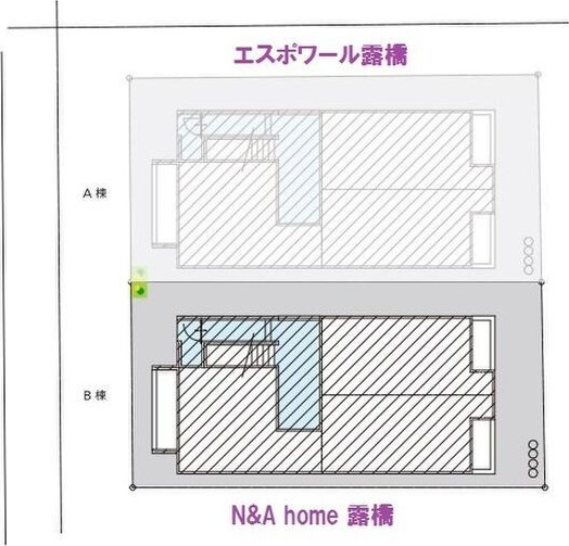 N&A　home　露橋(エヌアンドエーホームツの区画図