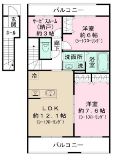 【間取り】 | オークス中川 | 間取りです。