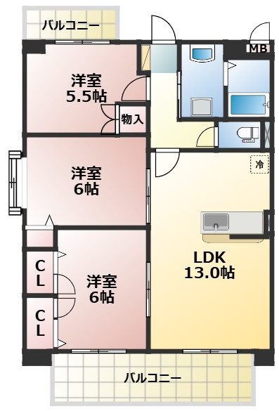 マルエイハイツ砂原 の間取り