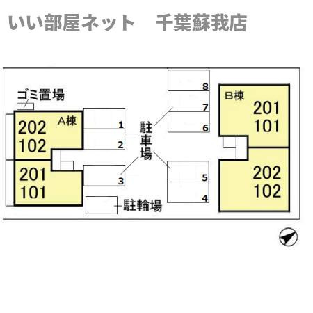 ヴェルドミール　Ａの区画図