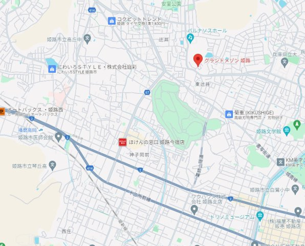 グランドメゾン姫路　4階の地図