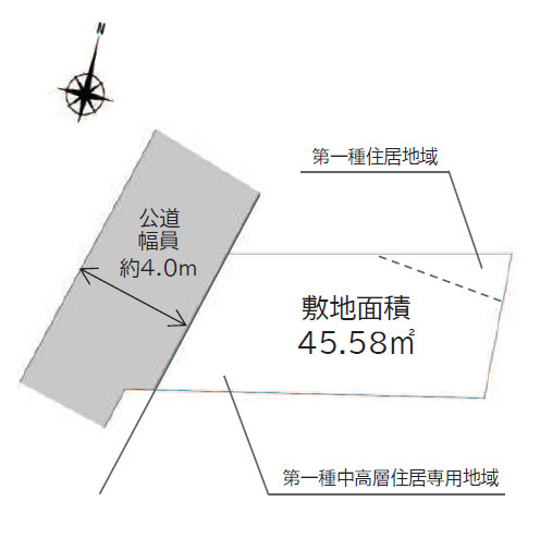 練馬区石神井町2丁目　石神井公園エリア　省エネ邸宅の区画図