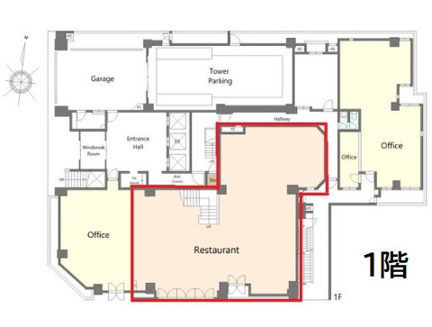 広小路YMDビル【　1階路面店　】の間取り