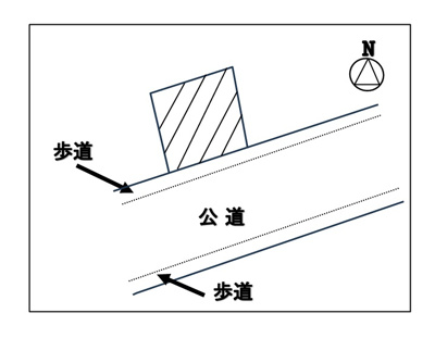 【区画図】 | 岡谷市本町４丁目　売地⑬