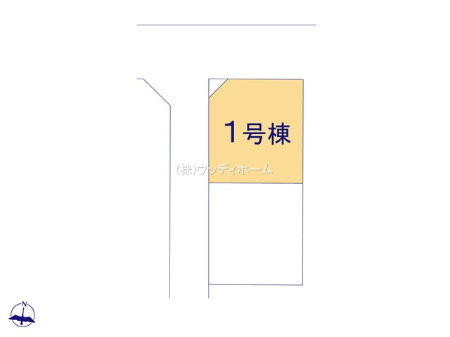 春日部市大沼第2　新築一戸建て　1号棟の区画図
