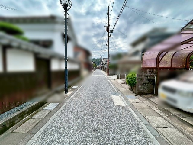 売土地　塩屋町の前面道路含む現地写真|現地写真
