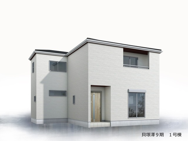 貝塚市澤9期1号棟　新築戸建の外観パース