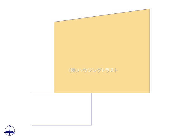 仲介手数料無料　おうちガーデン上安松7期　新築戸建　全１棟の区画図